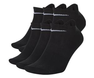 Niedrige Baumwollsocken Nike EVERYDAY LIGHTWEIGHT NO-SHOW (6 PAIRS) schwarz SX7679-010 - L