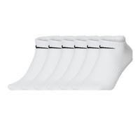Niedrige Baumwollsocken Nike EVERYDAY LIGHTWEIGHT NO-SHOW (6 PAIRS) weiß SX7679-100 - XL