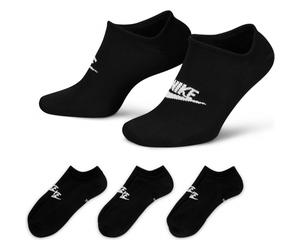 Niedrige Baumwollsocken Nike SPORTSWEAR EVERYDAY ESSENTIAL (3 PAIRS) schwarz DX5075-010 - M