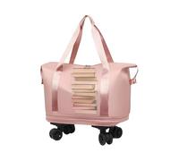 Niedriger Duffe Davere - niedriges Duffel Rolling ausziehbarer Giante | Dunkelblau langlebig für Crickett, 360° drehbare , kratzfest, drehbar, mit Nass- und Trockenabtrennung, Rosa,