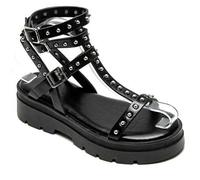 Nieten-Gladiator-Stil Sandalen mit dicker Sohle und verstellbarem Riemen