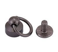 Nieten Verschlüsse Leder Handwerk Geldbörse Telefon Kette Tasche Vier Farben 20 Stück Schrauben 8 Mm (Schwarz)