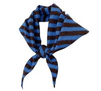 Nievajio 1 Stück Stripe Knitted Triangle Scarf for Women, Stylischer Strickschal, Y2k Aesthetic Headscarf Shawl Cozy Neck Warmer Versatile Head Wrap