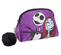 Nightmare Before Christmas Make-up-Tasche für Frauen Mädchen Federmäppchen Disney Kosmetik Toilettenartikel Tasche Doppelseitiges Design, violett, Einheitsgröße, Kosmetiktasche
