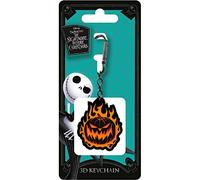Nightmare Before Christmas Schlüsselanhänger Flaming Pumpkin 3D-Design