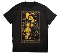 Nightmare Before Christmas T Shirt Jack and Sally Lovers Nue offiziell Schwarz L