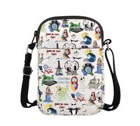 Nightmare Merch Zero Ghost Inspired Messenger Bag Nightmare Skull Merch Jack Sally Fans Crossbody Bag