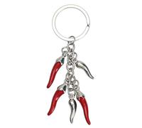 NIHENHAO Modischer Chili-Pfeffer-Schlüsselanhänger, stilvoller Taschenanhänger, Legierung, Schlüsselanhänger, Dekoration, einzigartiger Öltropfen-Effekt, Schlüsselanhänger in Form B