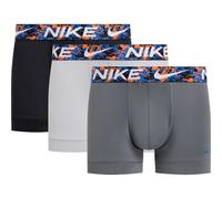 Nike Dri-Fit Essential Micro Trunk Boxer Short 3er Pack Herren - grau, schwarz, Größe L