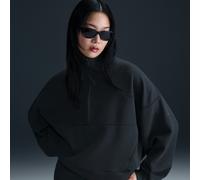 Nike 24.7 ImpossiblySoft Oversize-Oberteil mit Dri-FIT-Technologie und Halbreißverschluss (Damen) - Schwarz M (EU 40-42) HQ8188-010