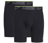 Nike 2P Elite Cotton Stretch Long Boxer Briefs Schwarz Small Herren