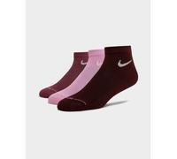 Nike 3-Pack Elevated 1/4 Socks - Damen, Rosa 42 - 46