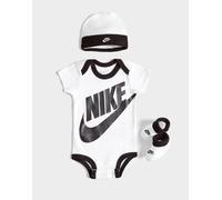 Nike 3-Piece Futura Logo Babygrow Set Babys - Kinder, Weiss - 0-6M