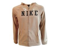 Nike 3Brand Jungen Sweatshirt mit Kapuze und Reißverschluss Collegiate Braun Größe S (128-137 cm) Code 9Q1097-X0L, Braun/Schwarz/Weiß, 8-10 Anni