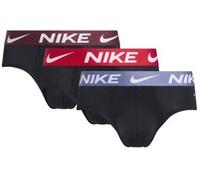 Nike 3P Dri-Fit Essential Micro Hip Brief Rot/Blau Baumwolle X-Large Herren