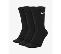 Hohe Baumwollsocken Nike VALUE COTTON CREW (3 PAIRS) schwarz SX4508-001 - M