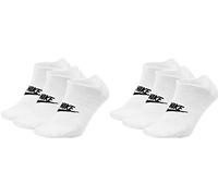 NIKE 6 Paar Everyday Essential Sneaker Socks, Farbe:weiß, Größe:46-50
