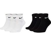 Nike U NK EVERYDAY CUSH QTR 3PR BLACK/BLACK/WHITE, L