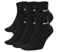 NIKE 6 X Sport Freizeit Socken Strümpfe 2X3er Pack SX7667, Farbe:010 Black/Black/White, Größe:XL = 46-50