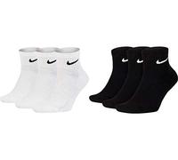 NIKE 6 X Sport Freizeit Socken Strümpfe 2X3er Pack SX7677, Farbe:3 X Schwarz 3 X Weiß, Größe:L = 42-46