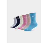 Nike 6er-Pack Crew Socken Kleinkinder, Mehrfarbig - 4-5Y