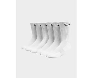 Nike 6er-Pack Everyday Cushioned Training Crew Socken - Herren, Weiss - 42 - 46
