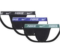 Nike 6P Everyday Cotton Stretch Jockstrap Schwarz/Blau Baumwolle X-Large Herren