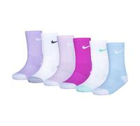 Socken NIKE SPORTSWEAR "NHN 6PK NIKE SMILEY CREW", Damen, Gr. 27/34,5 (7), playful pink, Obermaterial: 60% Baumwolle, 36% Polyester, 4% Elasthan, Socken Socken, für Kinder (55818144-27) playful pink