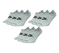 NIKE 9 Paar Sportswear Everyday Essential Footie Sneakersocken Invisibel DN3314, Farbe:3x grau, Socken Neu:46-50
