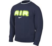 NIKE Air Fleece-Sweatshirt Mit Rundhalsausschnitt Für Herren, Midnight Navy/Volt, HM0177-410, XL