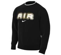 Nike Air Fleece-sweatshirt Mit Rundhalsausschnitt, Schwarz XS