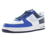 Nike Air Force 1 '07 Herren-Sneaker, Weiß/Game Royal/Midnight Navy/Football Grey, 10.5