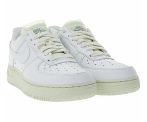 NIKE Air Force 1 LO PRM Unisex Sneaker Echtleder Turnschuhe mit Air-Dämpfung Low-Top Sneaker DN5463 100 Weiß 40 1/2