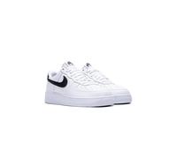 Nike Air Force 1 Low 07 White Black Pebbled Leather - 45