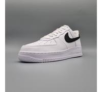 Nike Air Force 1 Low 07 White Black Pebbled Leather - 45.5