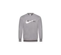 NIKE Air Herren Sweatshirt Swoosh FN7692 mit Rundhalsausschnitt und Fleece-Futter, grau, XL