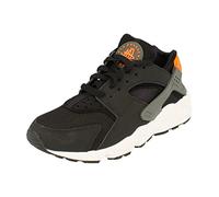 Nike Air Huarache Herren Running Trainers DX2659 Sneakers Schuhe (UK 6 US 7 EU 40, Black Iron Grey Safety orange 001)