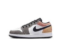 Nike Air Jordan 1 Low SE GS Basketballschuhe, Schwarz/Sundial-Magic Ember, Größe 38, 5.5 Big Kid