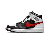 Nike Air Jordan 1 Mid, Basketballschuhe für Herren, Mehrfarbig Black Chile Red White, 44 EU