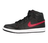 Nike Air Jordan 1 Mid, Basketballschuhe für Herren, Schwarz Black 091, 41 EU