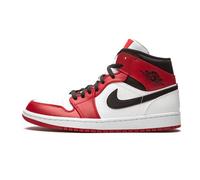 Nike Air Jordan 1 Mid, Basketballschuhe für Herren, White Gym Red Black 173, 44.5 EU