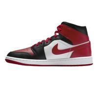 NIKE Air Jordan 1 Mid Damen Sneaker Sneaker Fashion Schuhe, Schwarz Weiß Gym Red, 42 EU