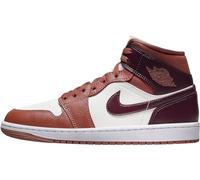 NIKE Air Jordan 1 Mid Damenschuhe (BQ6472-200, Dusty Peach/SAIL/White/Night Maroon), Größe 44, Weiss/opulenter Garten, 42 EU