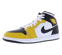 Nike Air Jordan 1 Mid (DQ8426-701, Yellow Ochre/White/Yellow Ochre/Black), Ockergelb/Weiß/Ockergelb/Schwarz, 42.5 EU
