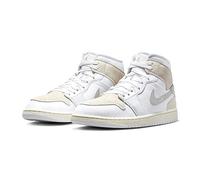 Nike Air Jordan 1 Mid (GS), Fitnessschuhe für Kinder, Weiß Lt Orewood Braun Tech Grau, 43 EU