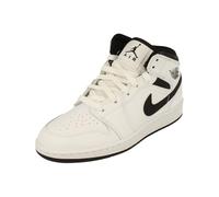 Nike Air Jordan 1 Mid GS Trainers DQ8423 Sneakers Schuhe (UK 5 US 5.5Y EU 38, White Black 132)