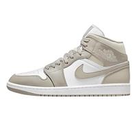 Nike Air Jordan 1 Mid Herren Schuhe, College Grey / Light Bone White, 45 EU