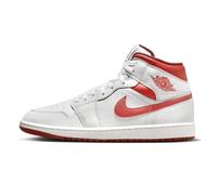 Nike Air Jordan 1 Mid Herren Sneaker, Der weiße Hummer hat EIN rotes Segel, 44 EU