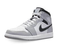 Nike Air Jordan 1 Mid Herren-Sneaker, Light Smoke Grey/White/Anthracite, 11