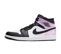 Nike Air Jordan 1 Mid Herren-Sneaker, Schwarz/gebleichte Koralle/Weiß, 8.5